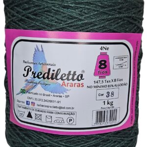 Barbante Prediletto Fio 8 Cor 38 Militar de 1kg