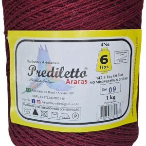 Barbante Prediletto Fio 6 Cor 09 Bordo de 1kg