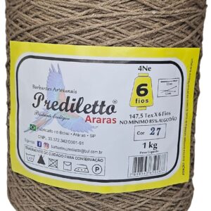 Barbante Barbante Fio 6 Cor 27 Chocolate de 1kg