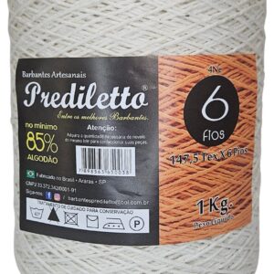 Barbante Prediletto Fio 6 Cru de 1kg