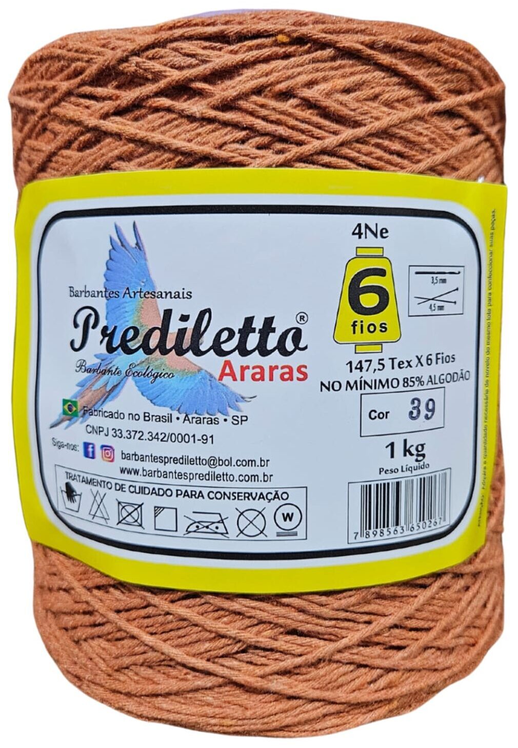 Barbante Prediletto Fio 6 Cor 39 Kraft de 1kg