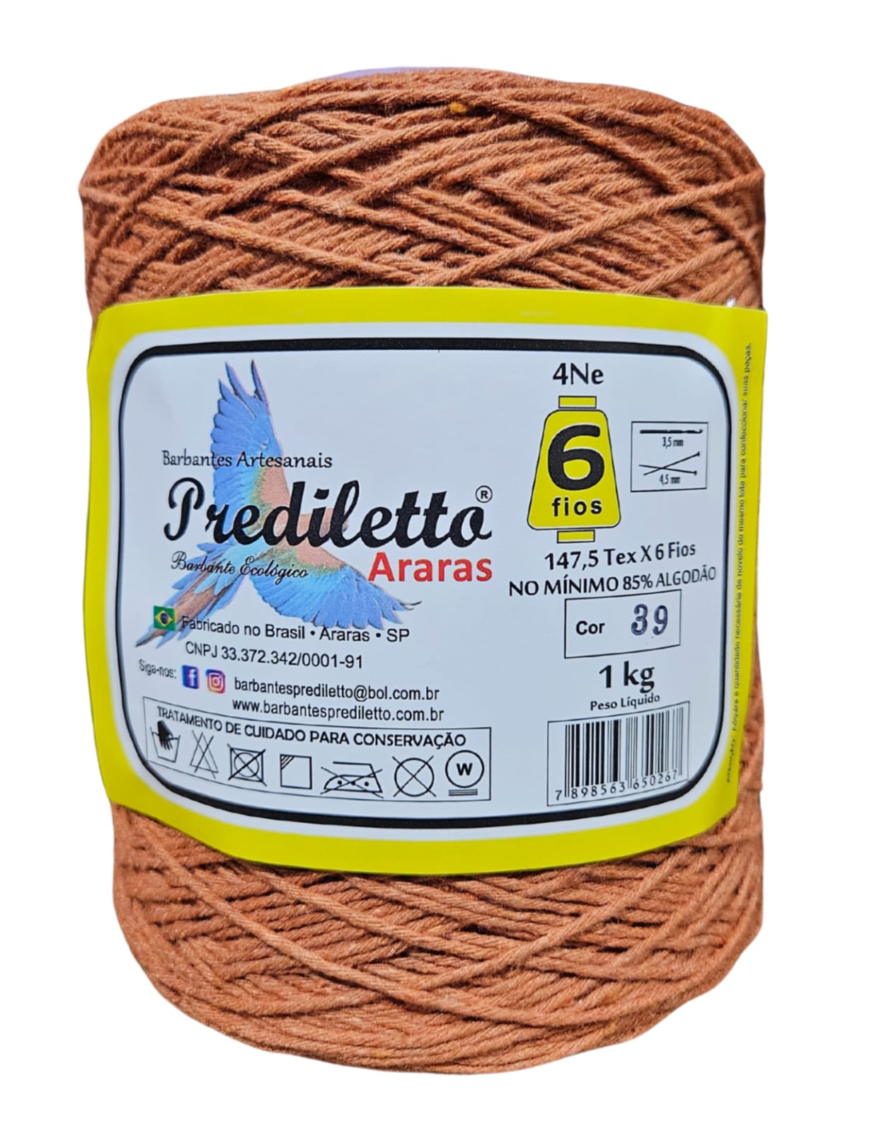 Barbante Prediletto Fio 6 Cor 39 Kraft de 1kg