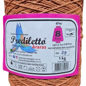 Barbante Prediletto Fio 8 Cor 39 Kraft de 1kg