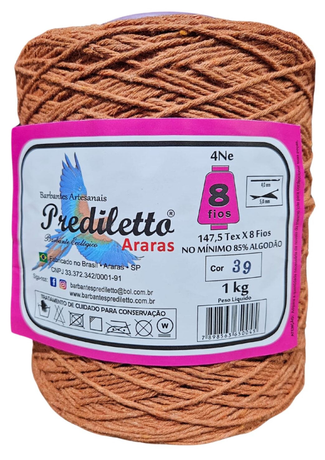 Barbante Prediletto Fio 8 Cor 39 Kraft de 1kg