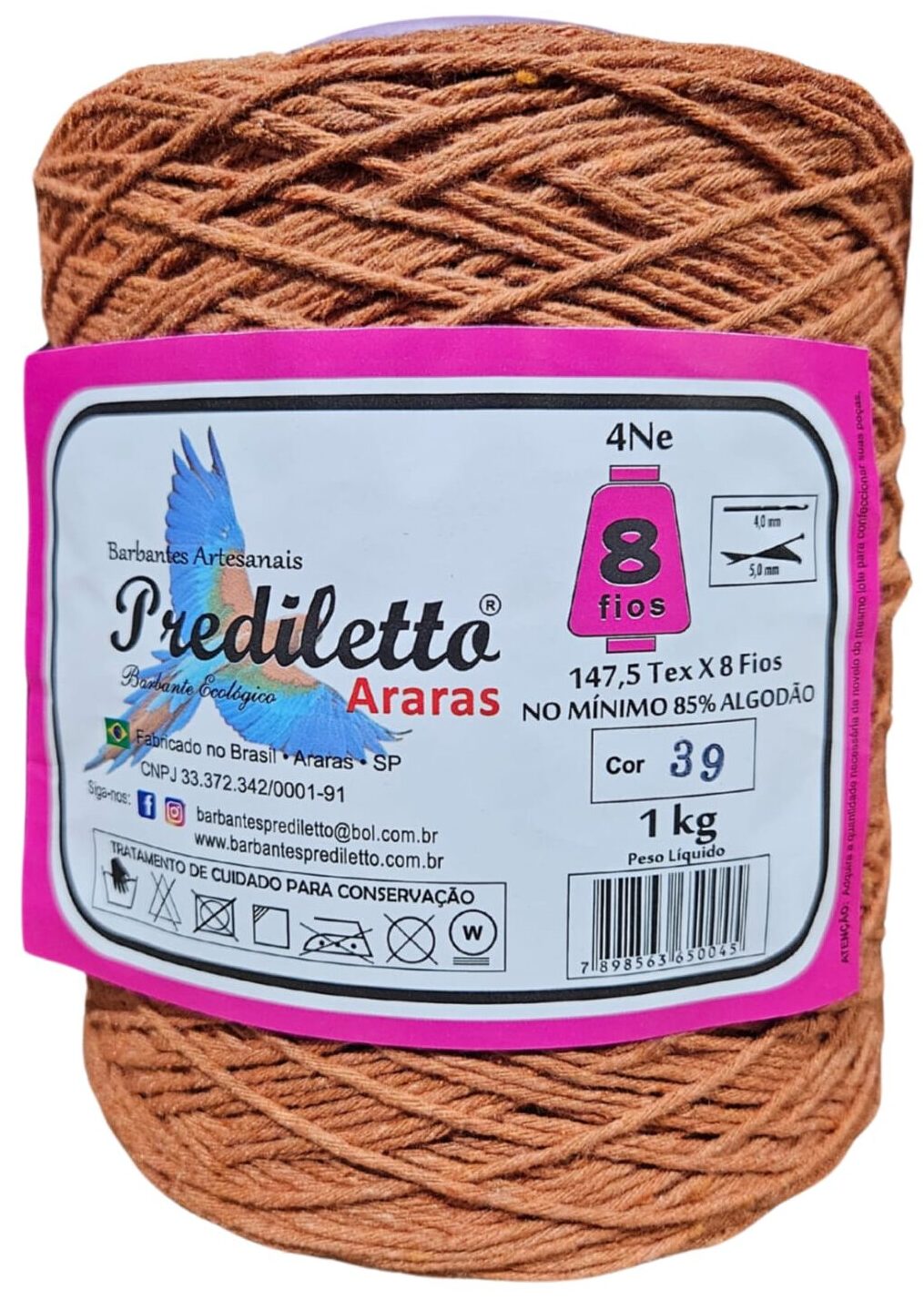 Barbante Prediletto Fio 8 Cor 39 Kraft de 1kg