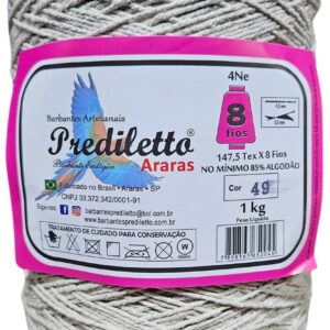 Barbante Prediletto Fio 8 Cor 49 Palha de 1kg