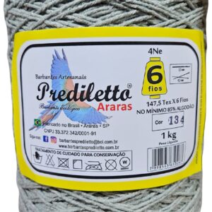 Barbante Prediletto Fio 6 Cor 134 Verde Chá de 1kg