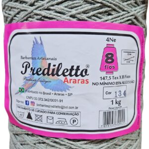 Barbante Prediletto Fio 8 Cor 134 Verde Chá de 1kg
