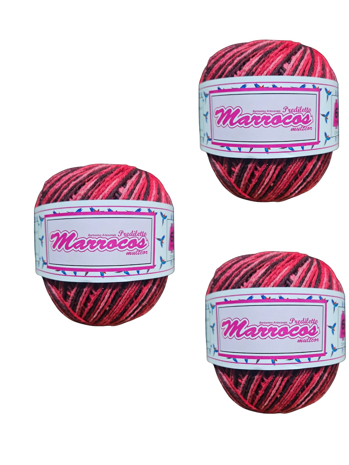 Kit 3 Barbantes Marrocos Fio 6 Cor 241 de 226m