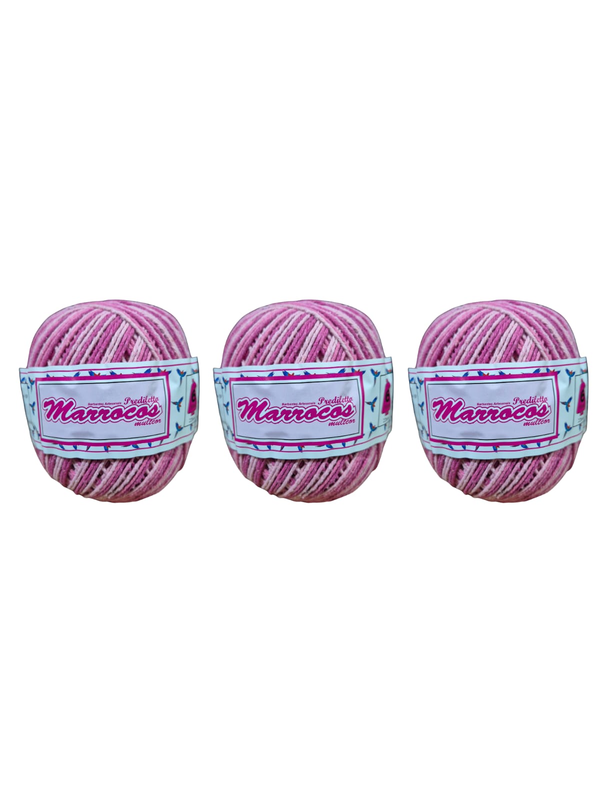 Kit 3 Barbantes Marrocos Fio 6 Cor 251 de 226m