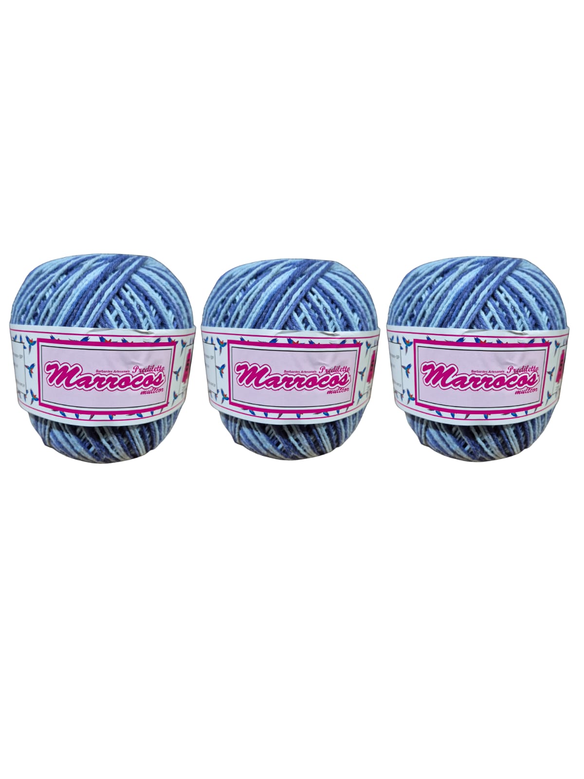 Kit 3 Barbantes Marrocos Fio 6 Cor 252 de 226m