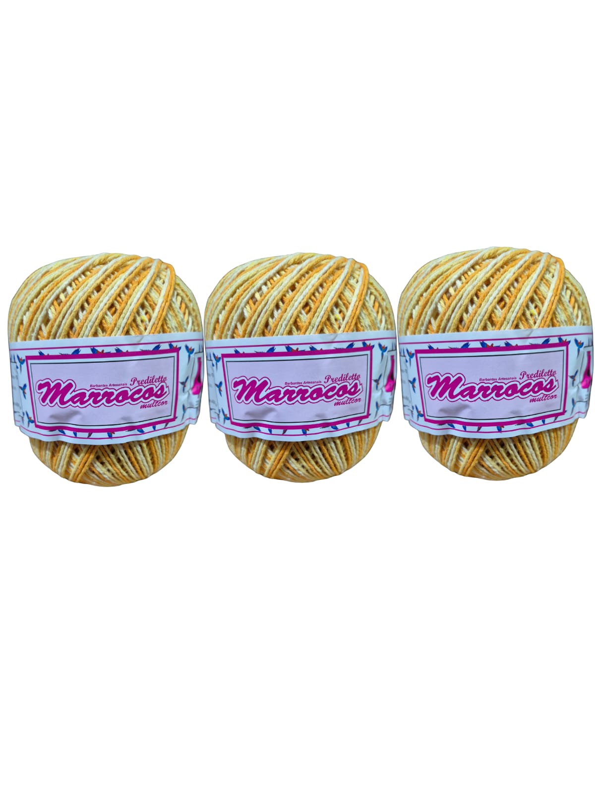 Kit 3 Barbantes Marrocos Fio 6 Cor 253 de 226m